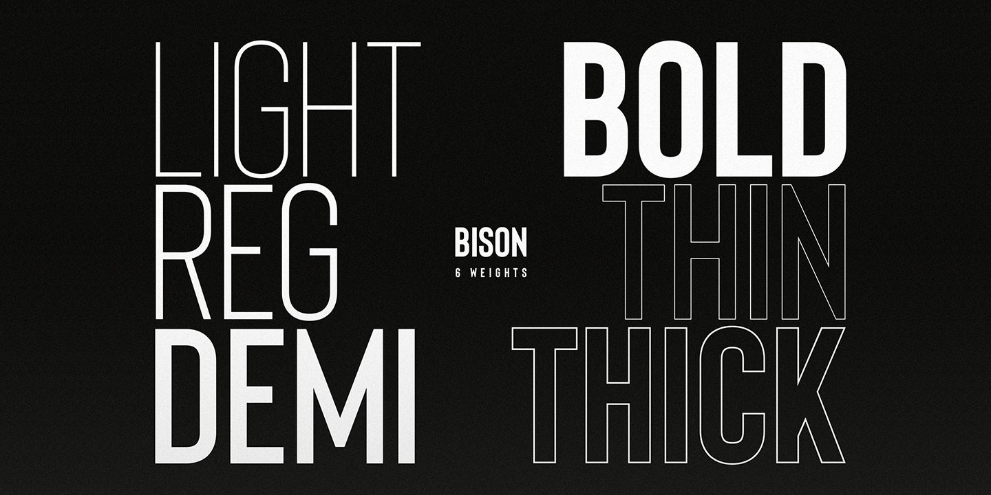 Bison Light Font preview